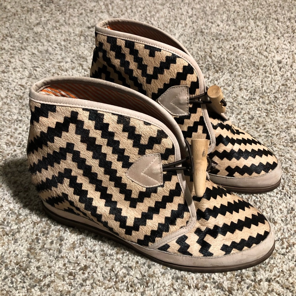 80%20 Geometric Hidden Wedge Ankle Boots
